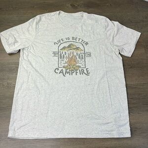 Life is Better by the Campfire Short Sleeve T Shirt, Women’s XL